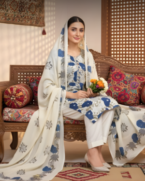 Marina Kundan with Wool Shawl