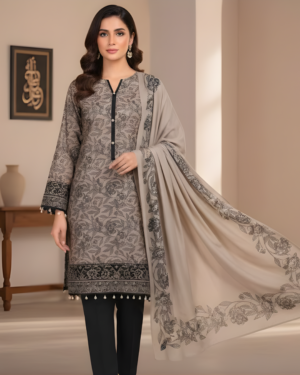 Marina Kundan with Wool Shawl